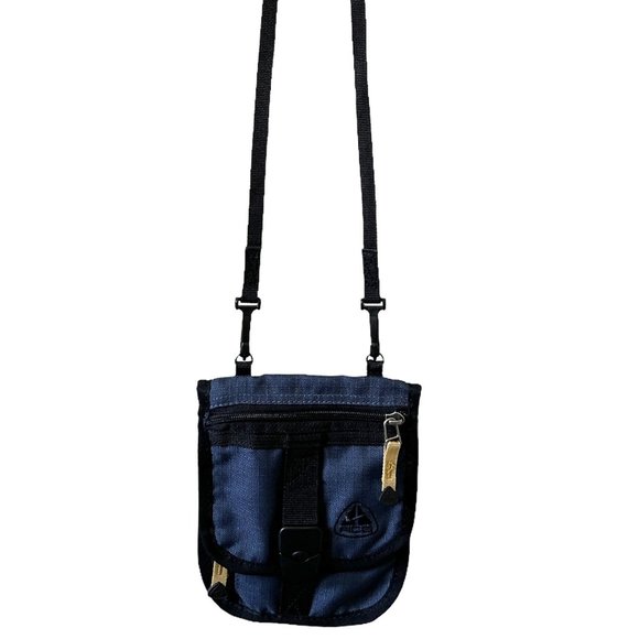 Rare Vtg NIKE ACG Sling Bag Blue Mini Wallet Crossbody Shoulder Removable Strap - Picture 6 of 6